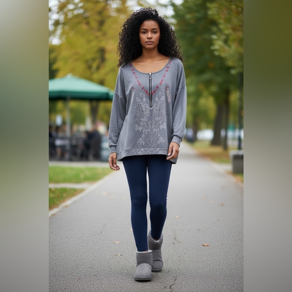 Gray Women's Sweatshirt